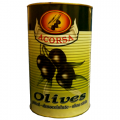 TIN Pitted Black Olives 1x 4.25kg